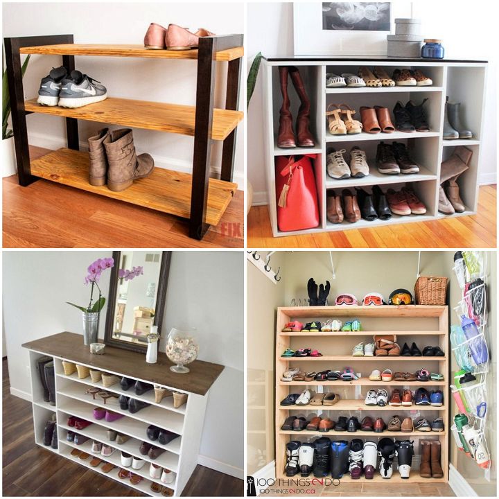 22 Easy DIY Shoe Rack Plans For Small Space