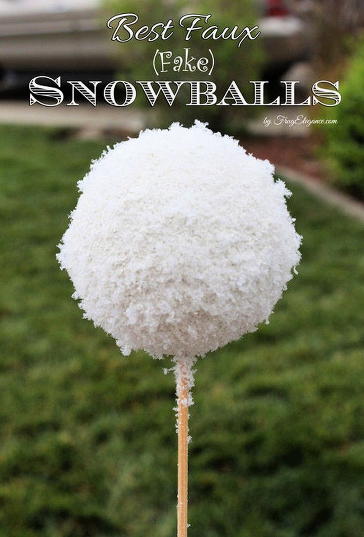Best Faux Fake Snowballs