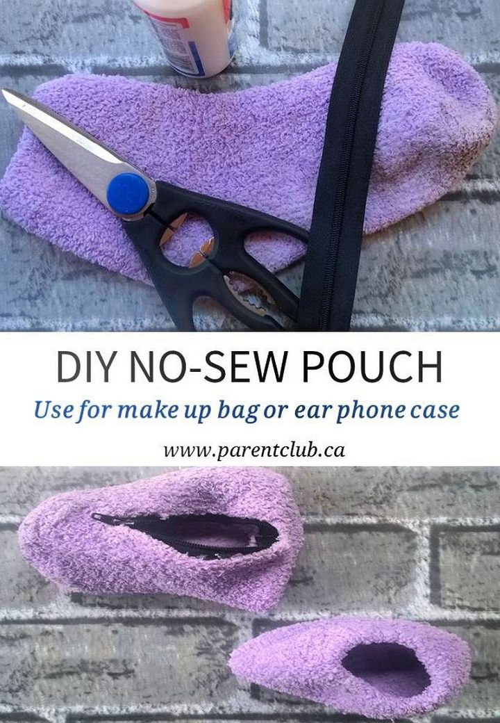 DIY No Sew Pouch