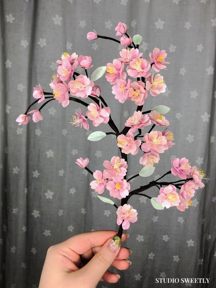 DIY Paper Cherry Blossoms