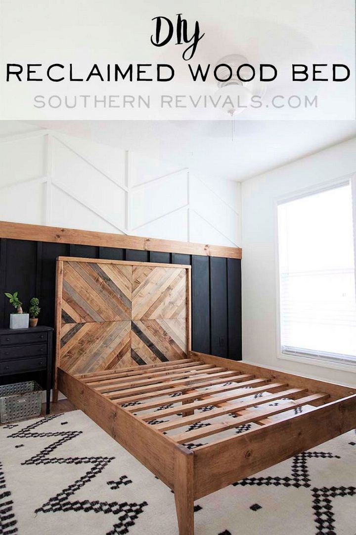 DIY Reclaimed Wood Bed – West Elm Inspired