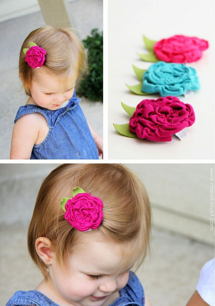 DIY Shirred Fabric Flowers ideas