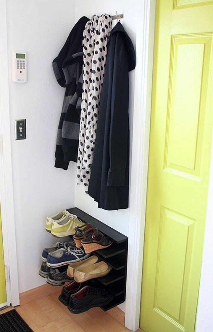 DIY Shoe Rack For A Tight Space