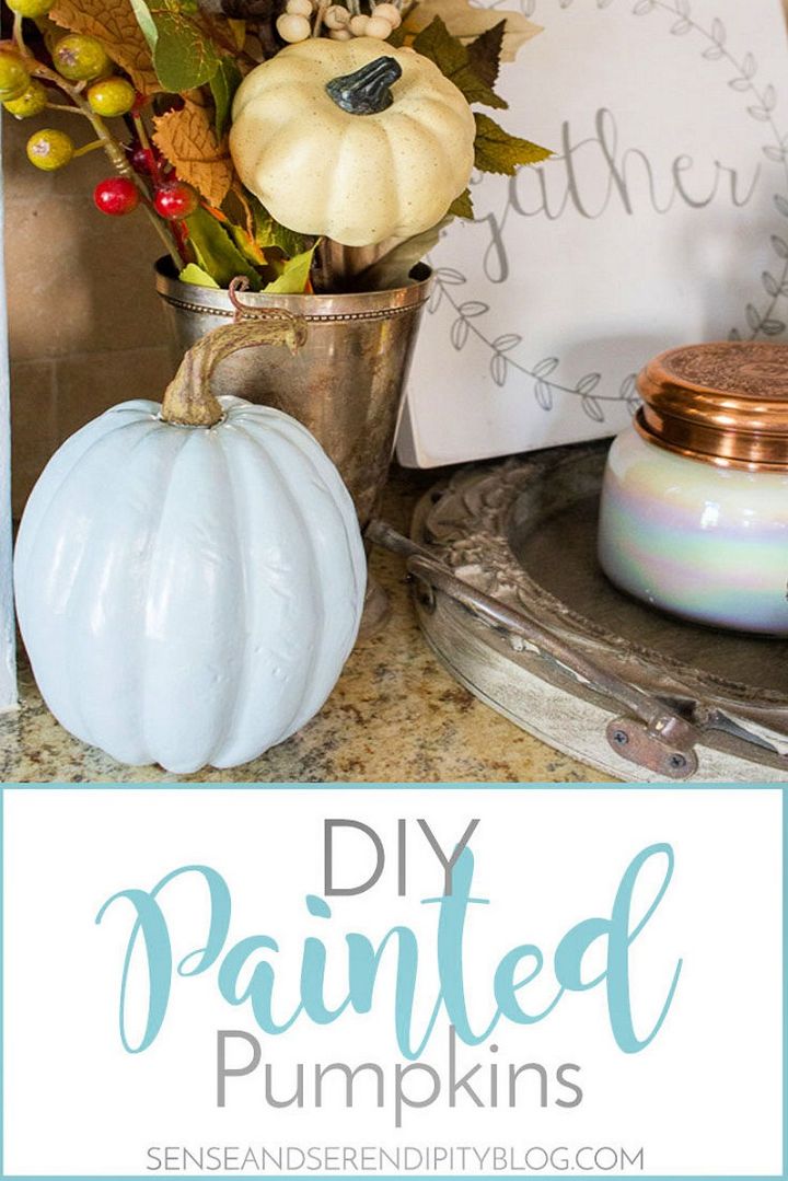 Easy DIY Painted Pumpkins Tutorial
