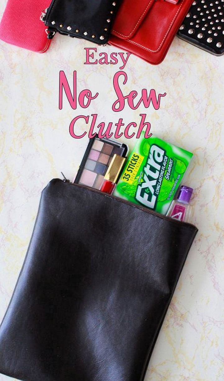 Easy No Sew DIY Clutch Purse