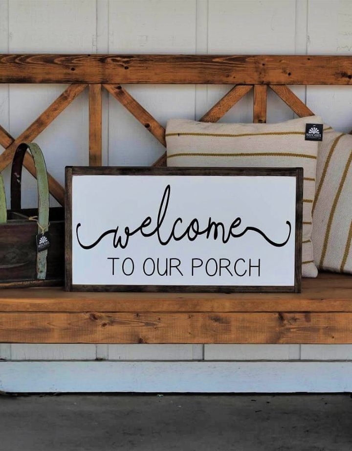 Front porch signs diy ideas 1