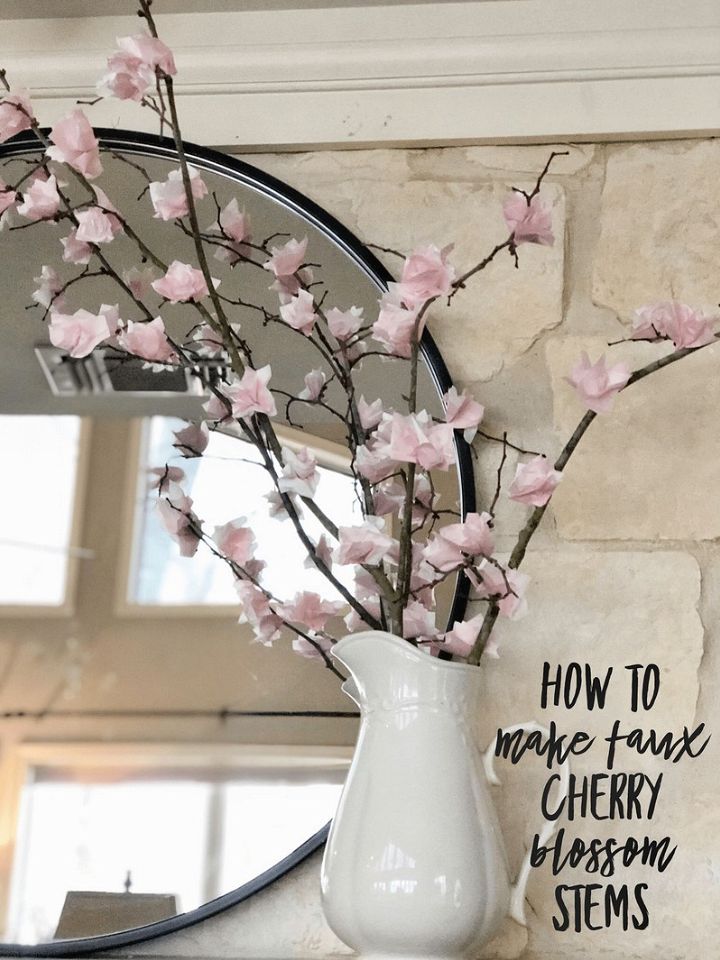 How To Make Faux Spring Cherry Blossom Branches