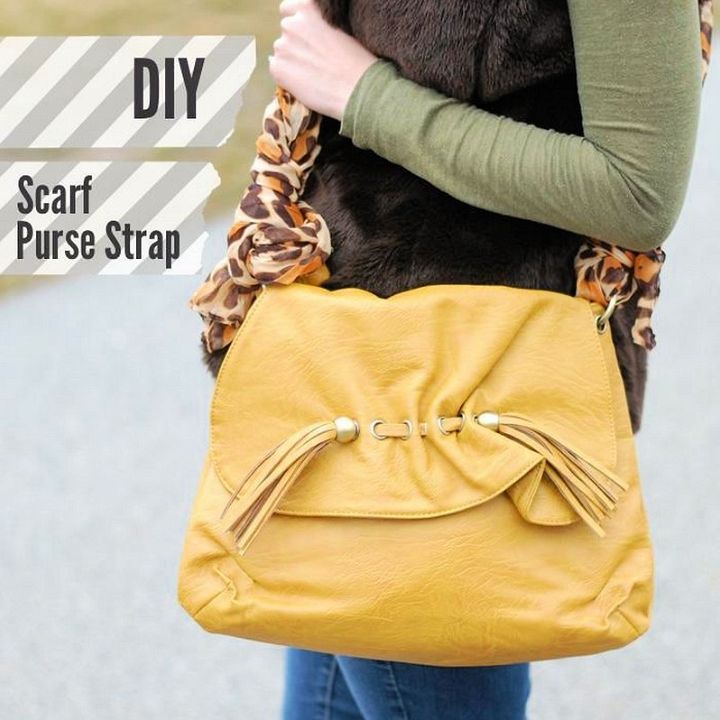 How To Use A Scarf As A Purse Strap