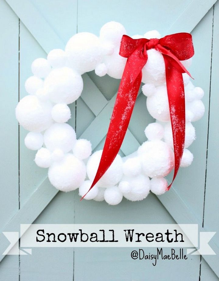 How to Make a Snowball Wreath