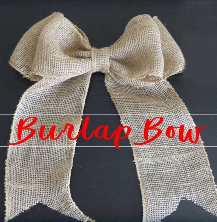 Learn How To Make An Easy Burlap Bow – Simple Tutorial For Decor Wreath More