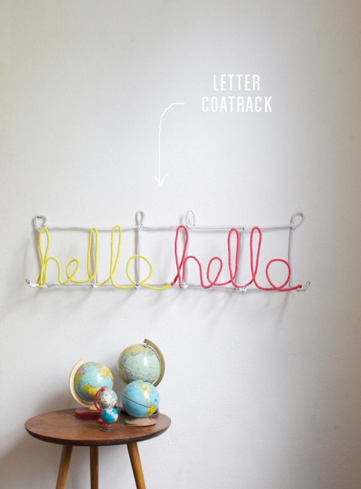 Letter Coatrack DIY