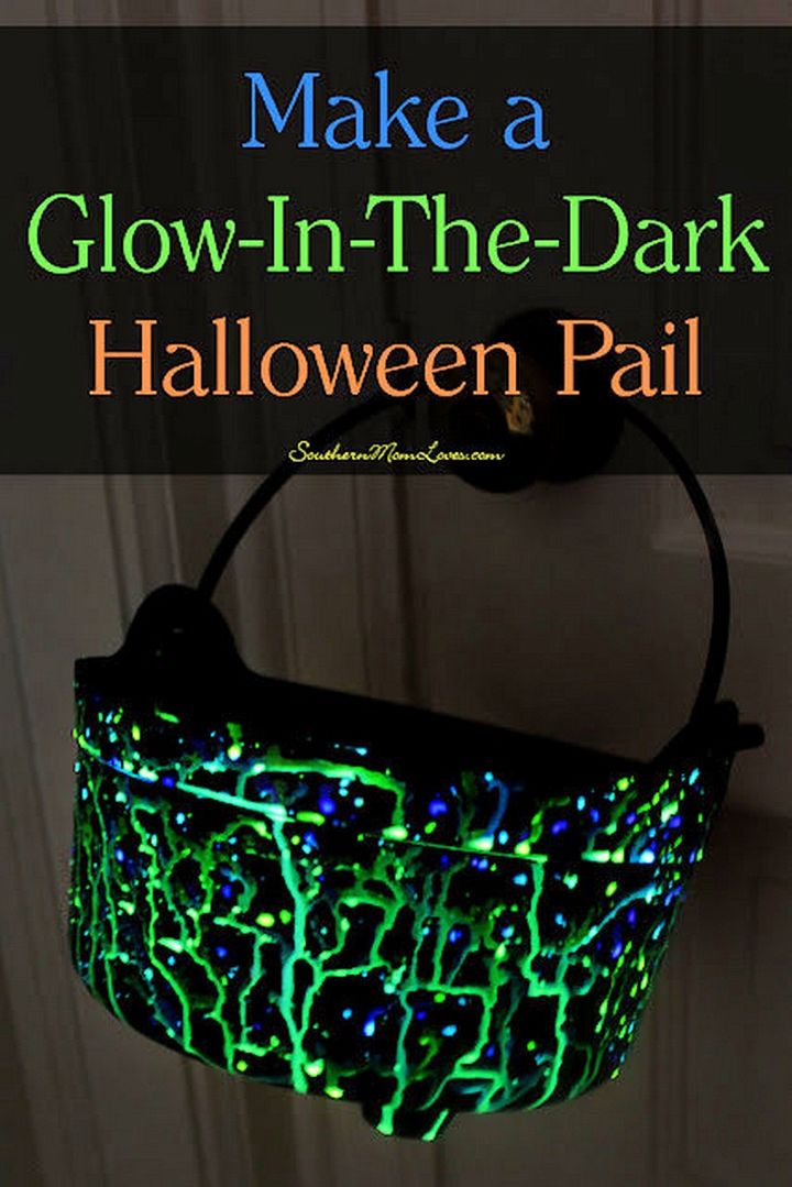 Make A Glow In The dark Halloween Pail