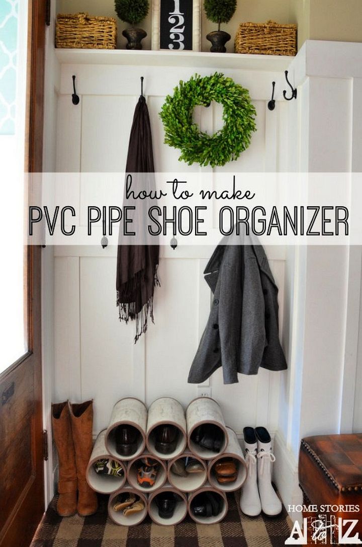PVC Pipe Shoe Organizer How To