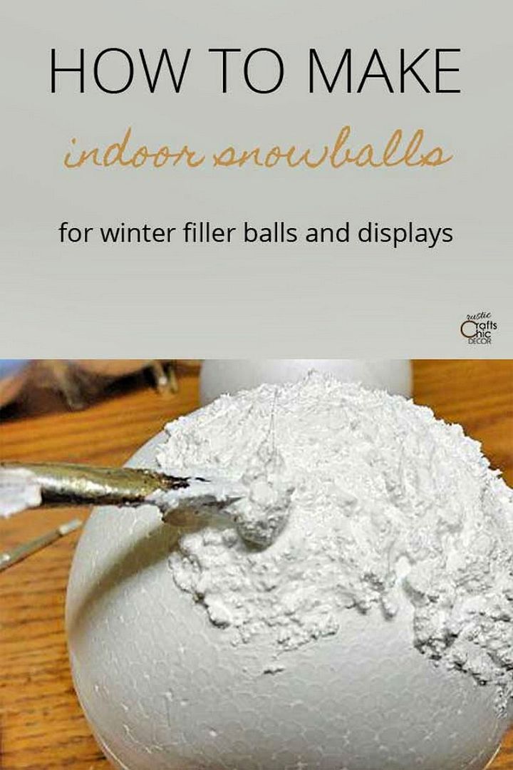 Winter DIY How To Make Indoor Snowballs