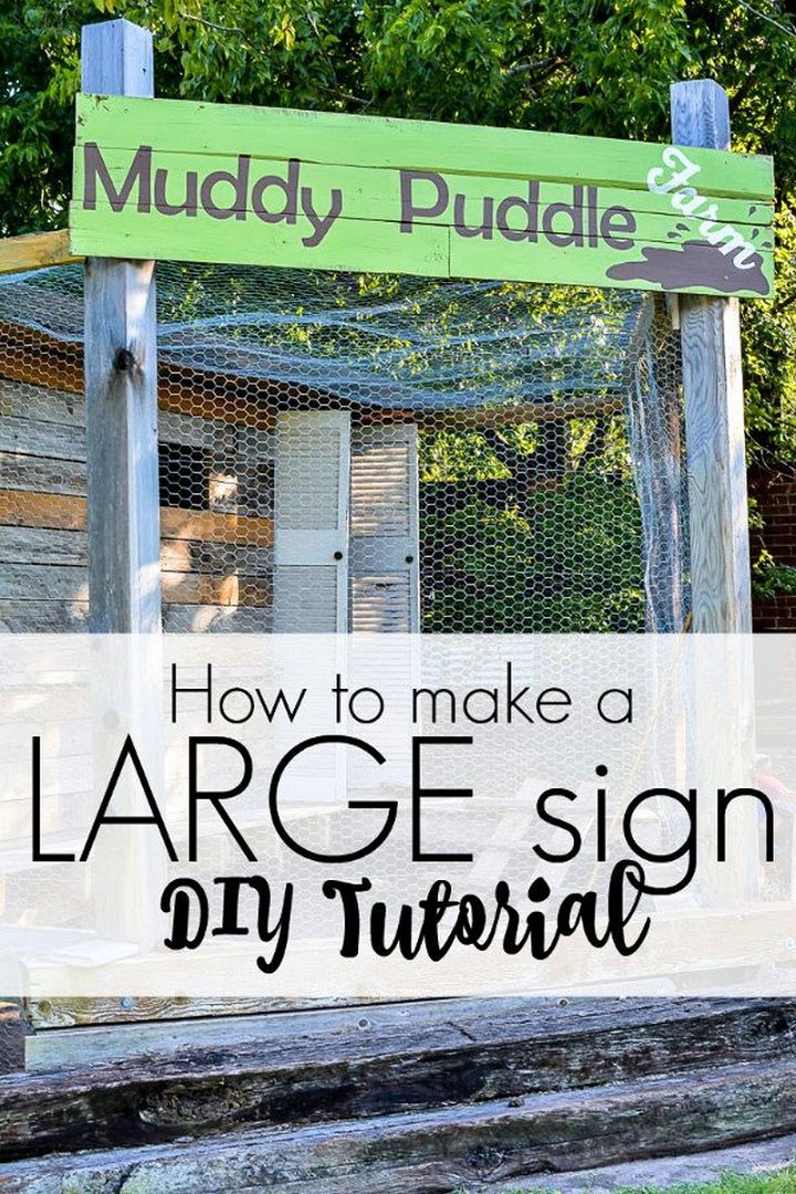 how to make a large sign diy tutorial pic 1