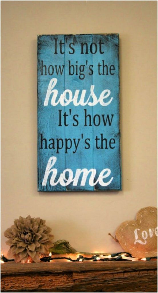 pallet wood home sign