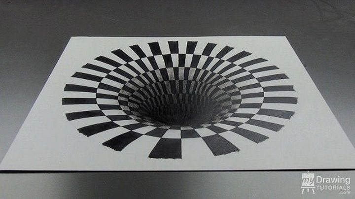 3D Hole Optical Illusion