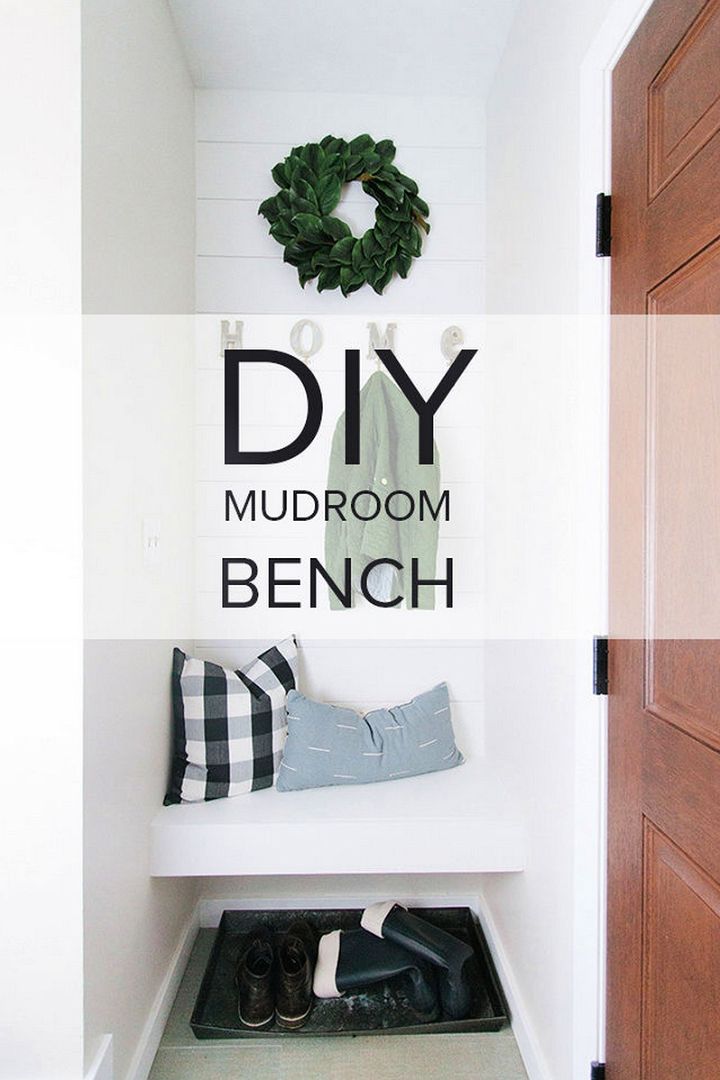 Build A DIY Mudroom Bench