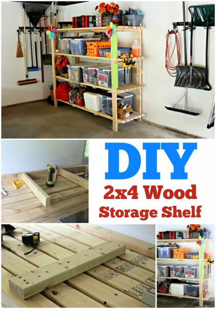 DIY 2×4 Garage Shelving