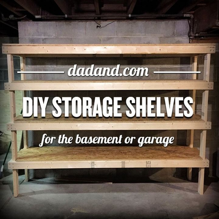 DIY 2×4 Shelving for Garage or Basement
