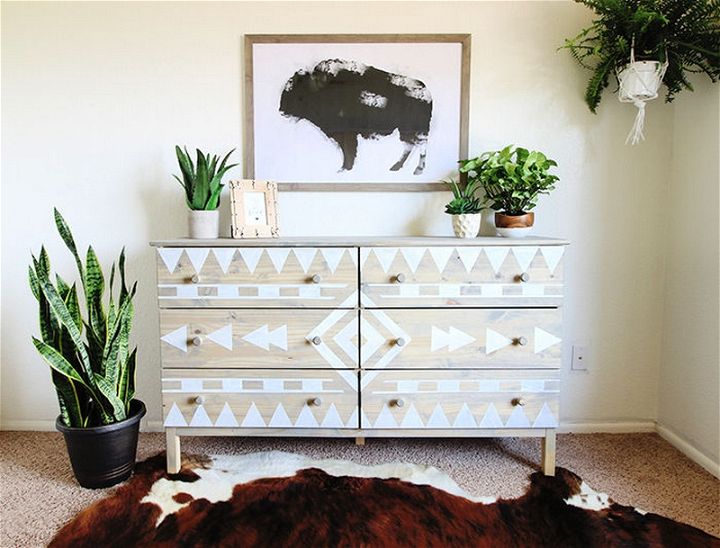 DIY Aztec Inspired Dresser Makeover and Nursery Sneak Peek 1