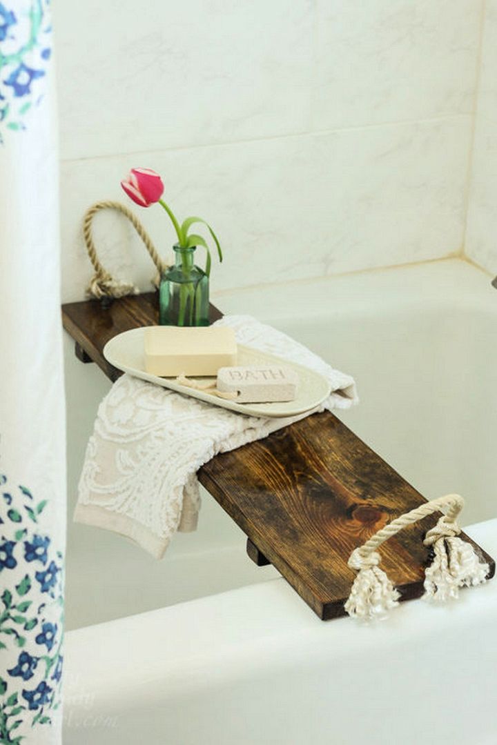 DIY Bath Tub Tray Tutorial