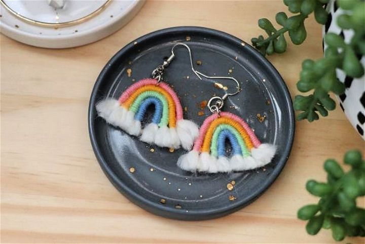 DIY Boho Rainbow Earrings