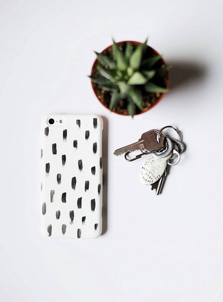 DIY Brushstroke Phone Case