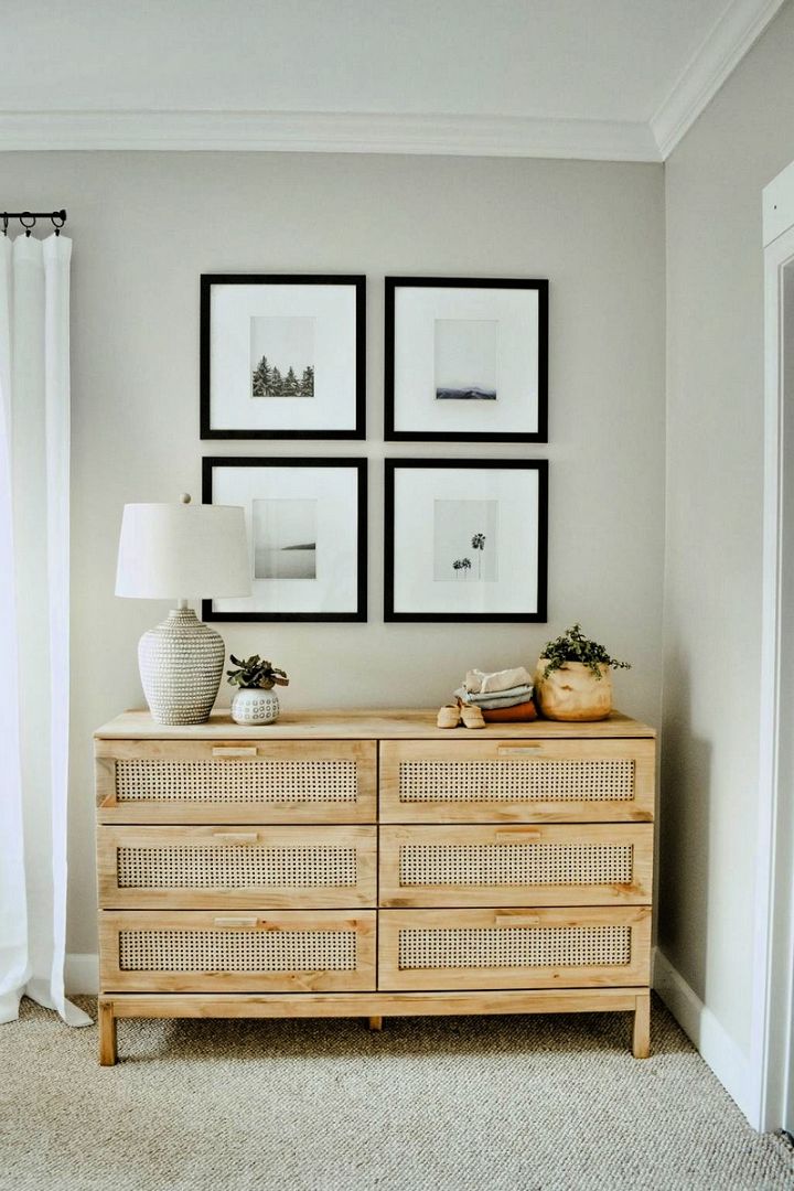 DIY Cane Dresser IKEA Tarva Dresser Hack 1