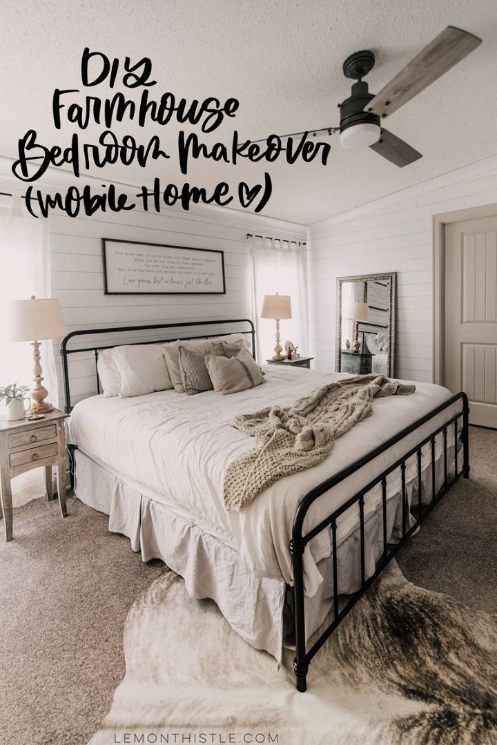 DIY Farmhouse Bedroom Makeover