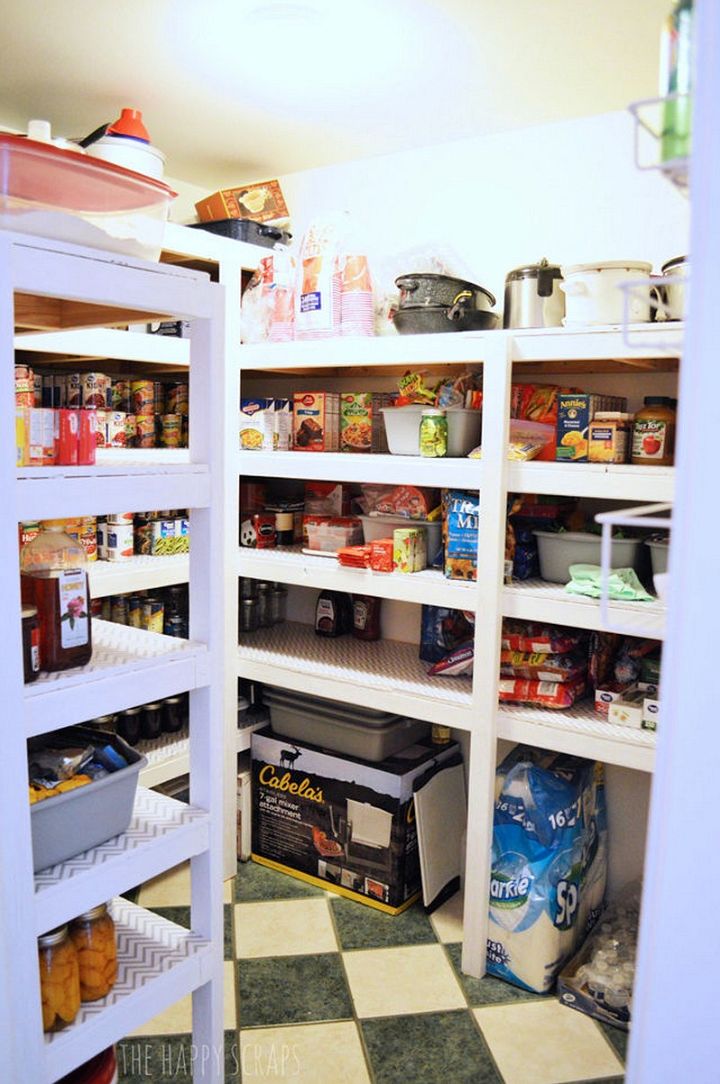 DIY Functional Pantry Shelving