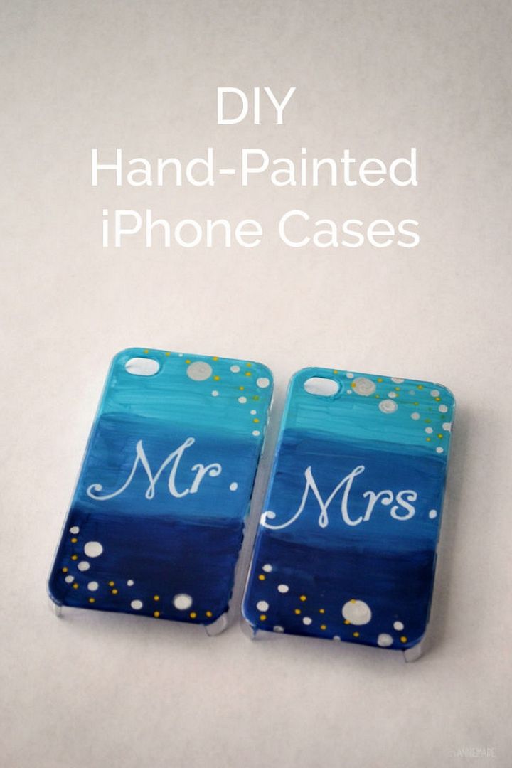 DIY Hand Painted iPhone Cases