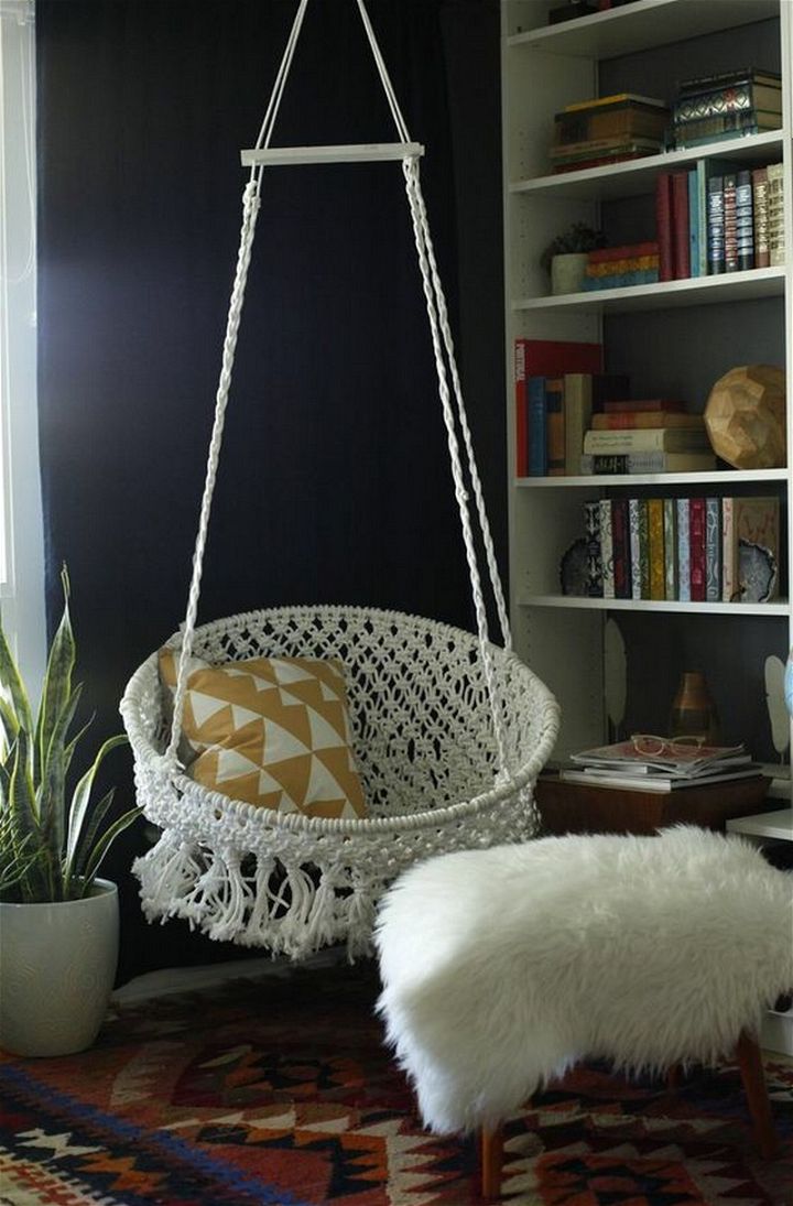 DIY Hanging Macrame Chair