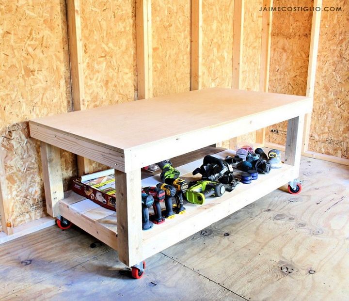 DIY Low Workbench Free Plans