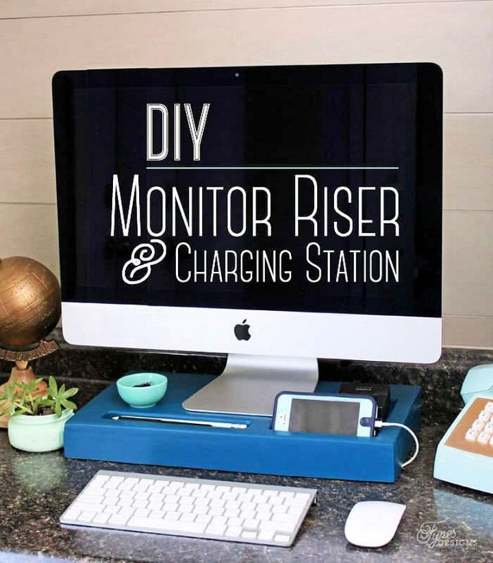 DIY Monitor Riser and Charging Station