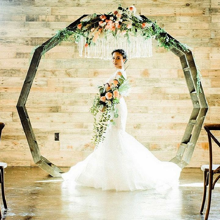 DIY Moongate Wedding Arch