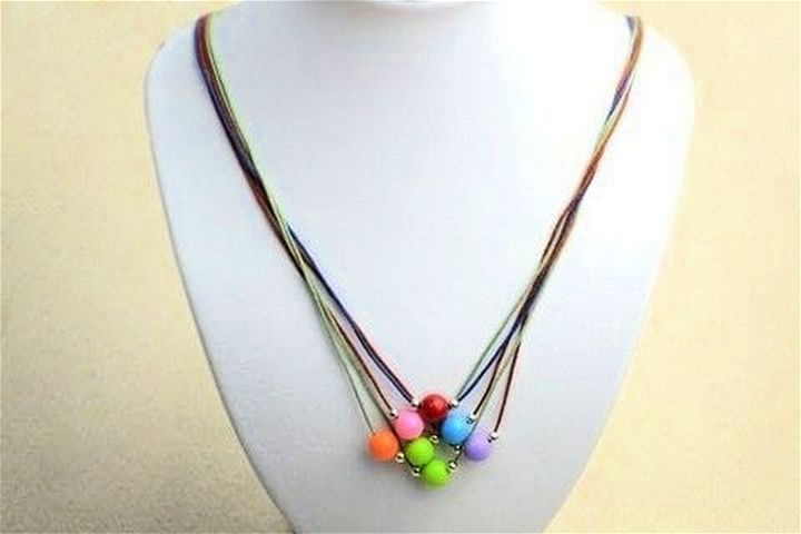 DIY Necklace Ideas How To Make A String Bead Necklace