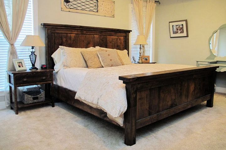 DIY Pottery Barn Farmhouse Bed