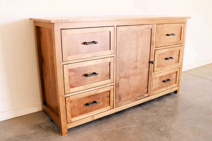 DIY Rustic Dresser Free Building Plans 1