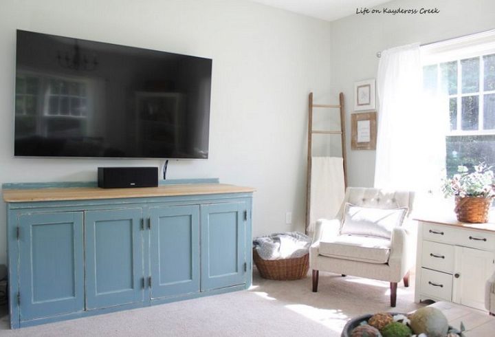 DIY TV Stand Farmhouse Style