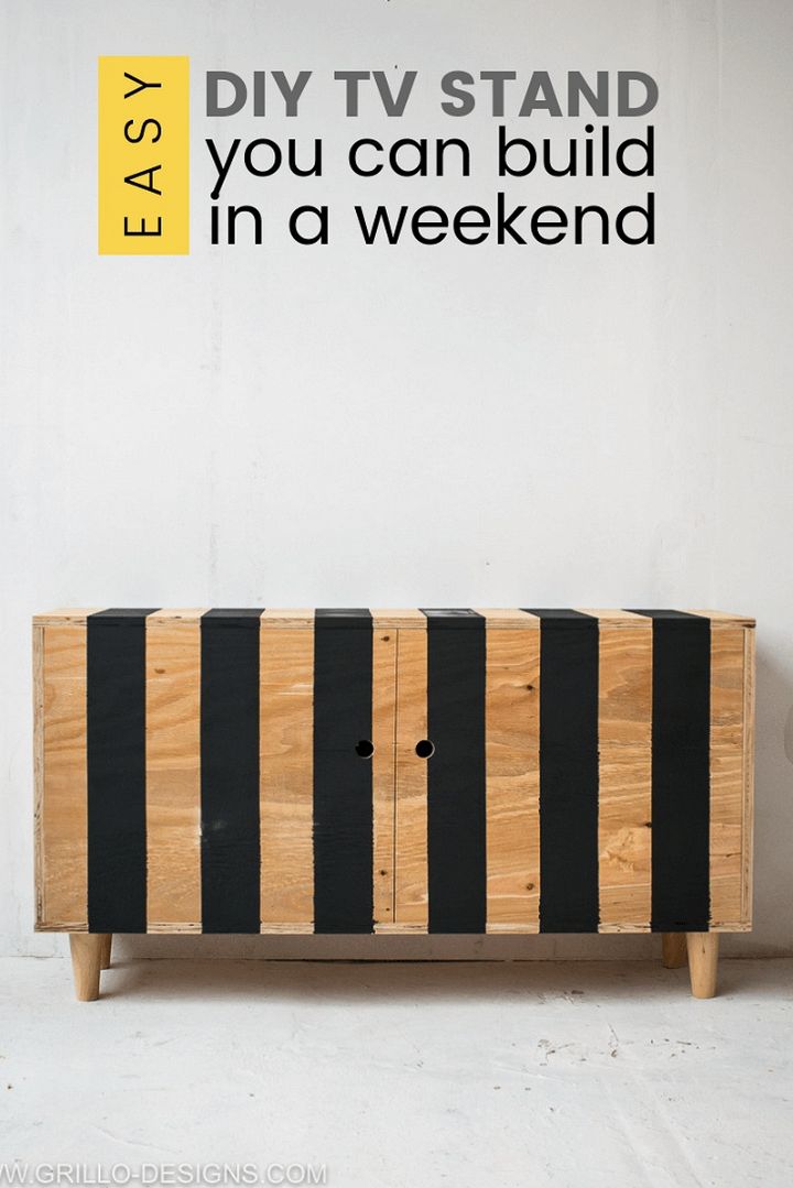 DIY TV Stand You Can Build In A Weekend