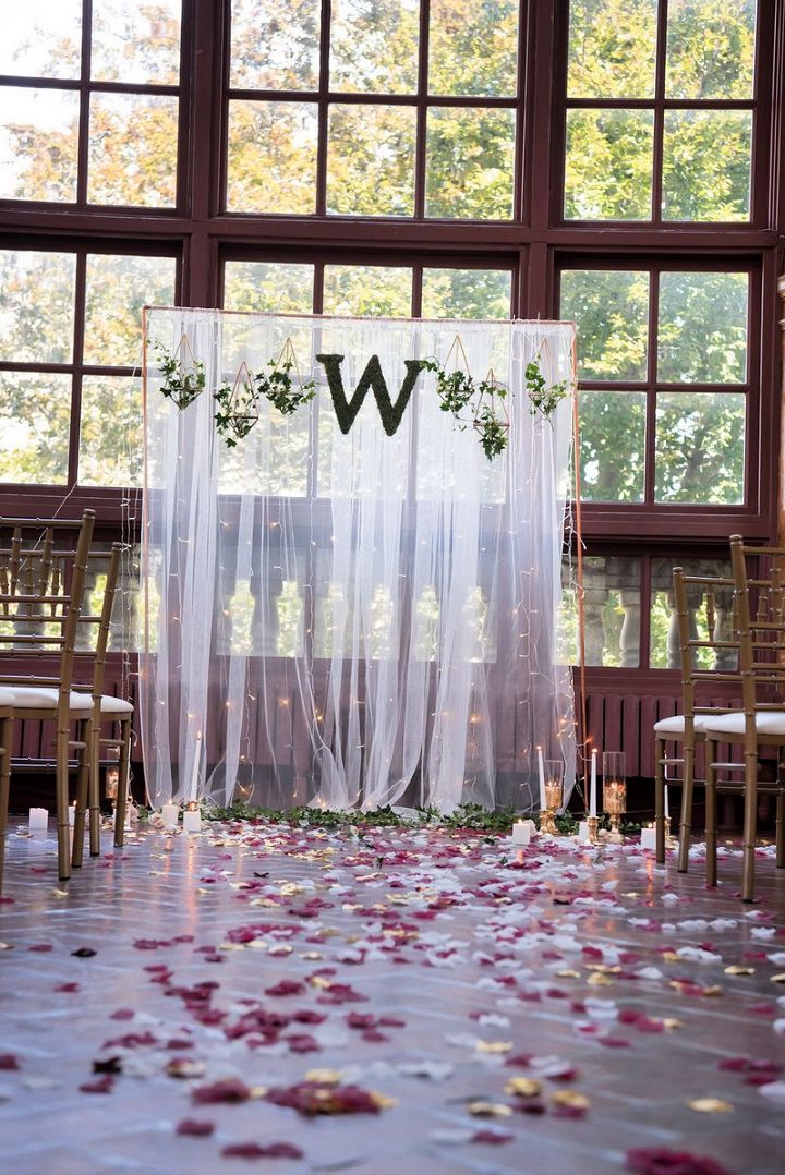 DIY Wedding Ceremony Backdrop