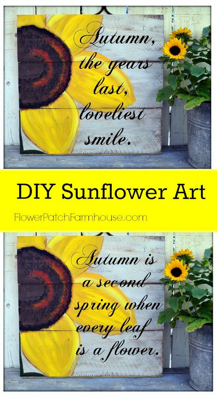 Easy to Paint Sunflower