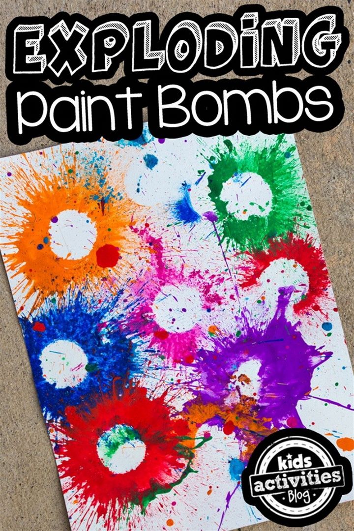 Exploding Paint Bombs Activity