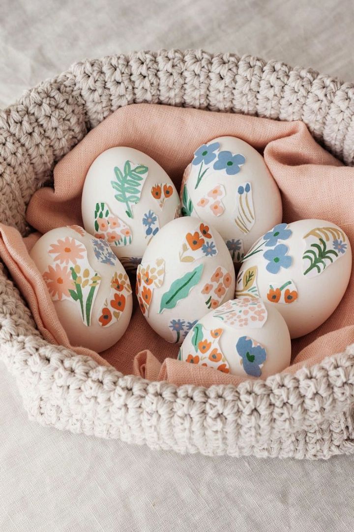 Floral Eggs With Rifle Paper Co Wrapping Paper