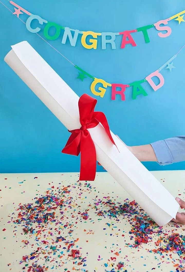 GIANT DIPLOMA GRADUATION GIFT DIY