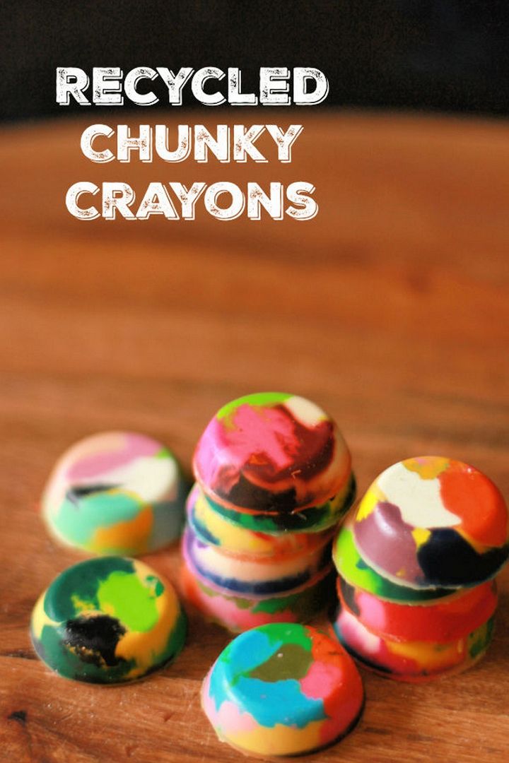 Get Coloring With Recycled Chunky Crayons