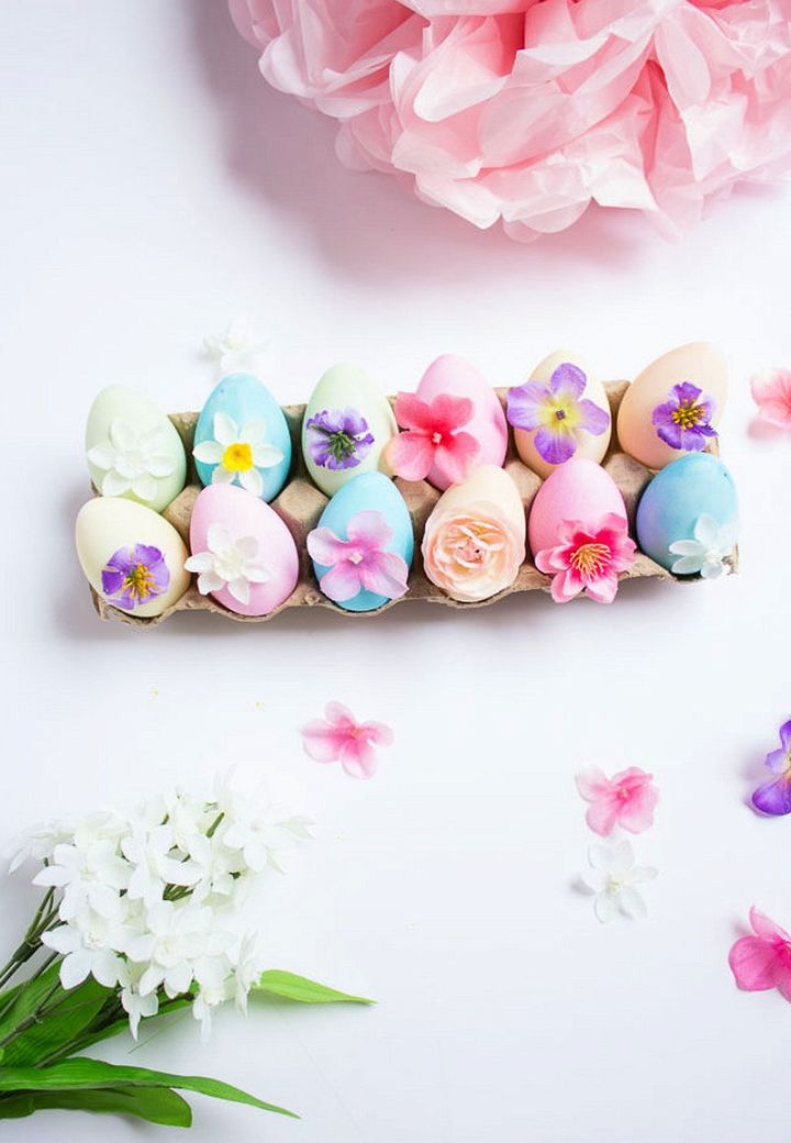 Gorgeous DIY Floral Eggs