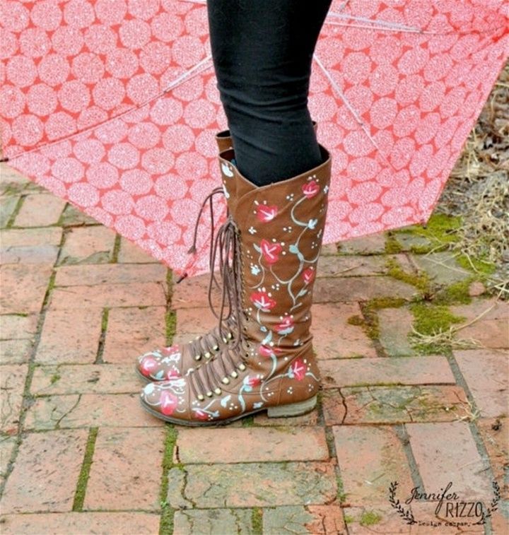 Hand Painted Floral Boots You Can Paint