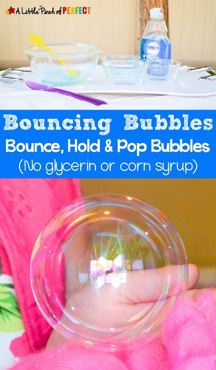 Homemade Bouncing Bubbles Recipe